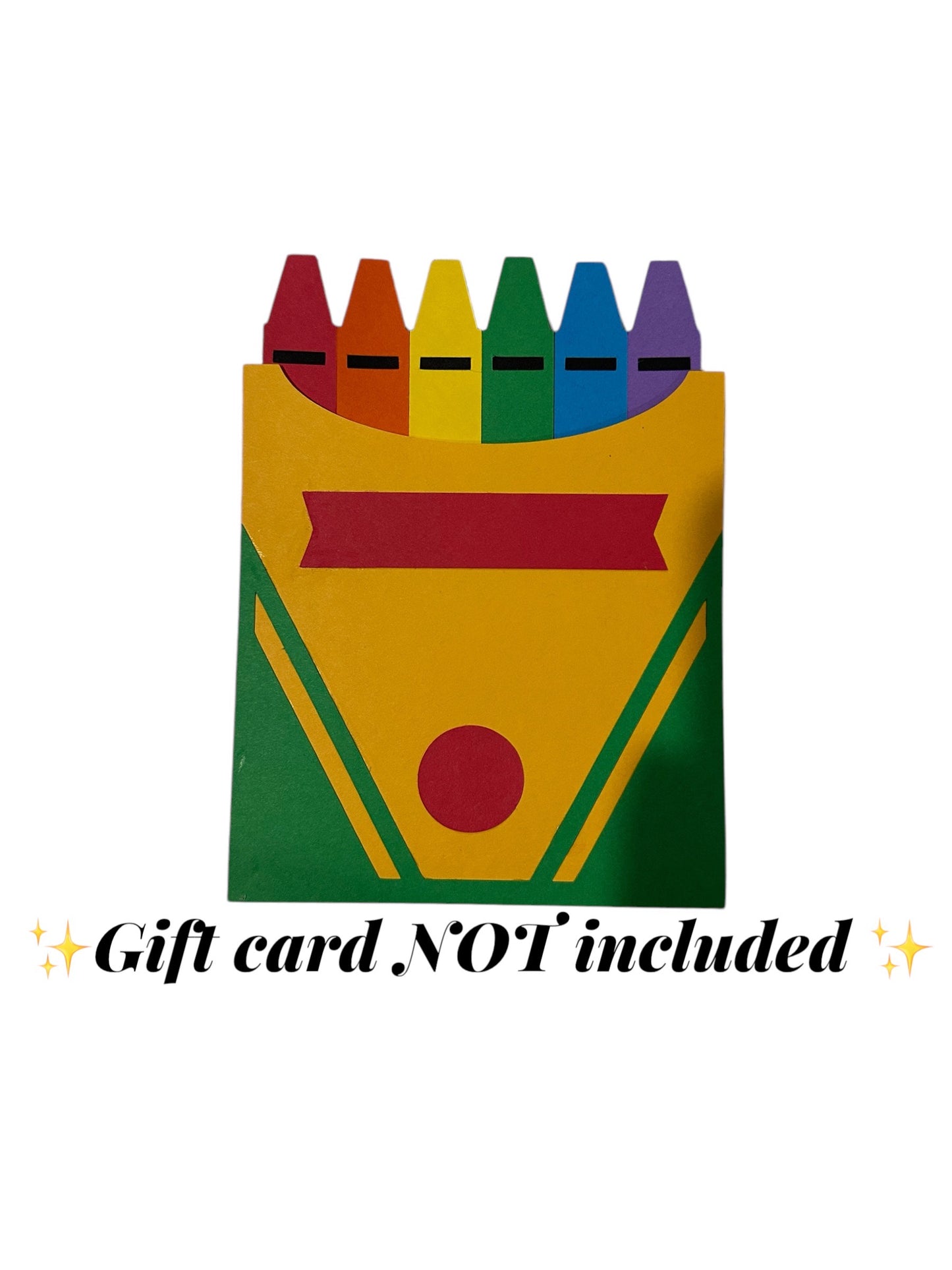Crayons Gift Card Holder