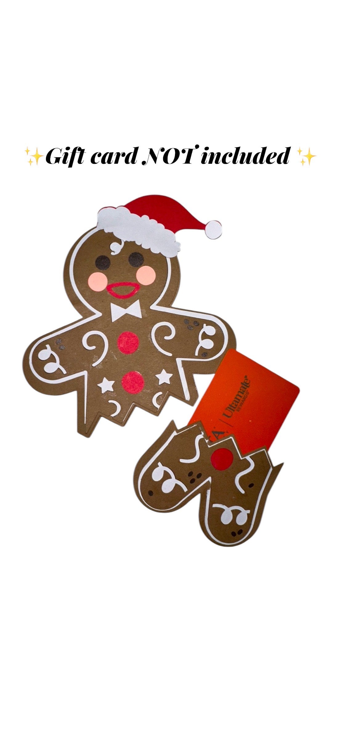 Gingerbread Man Gift Card Holder