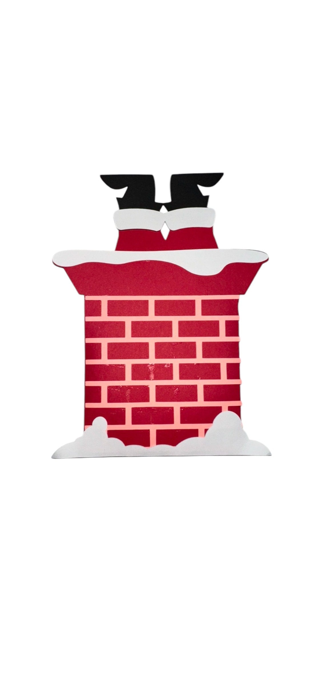 Santa Down The Chimney Gift Card Holder