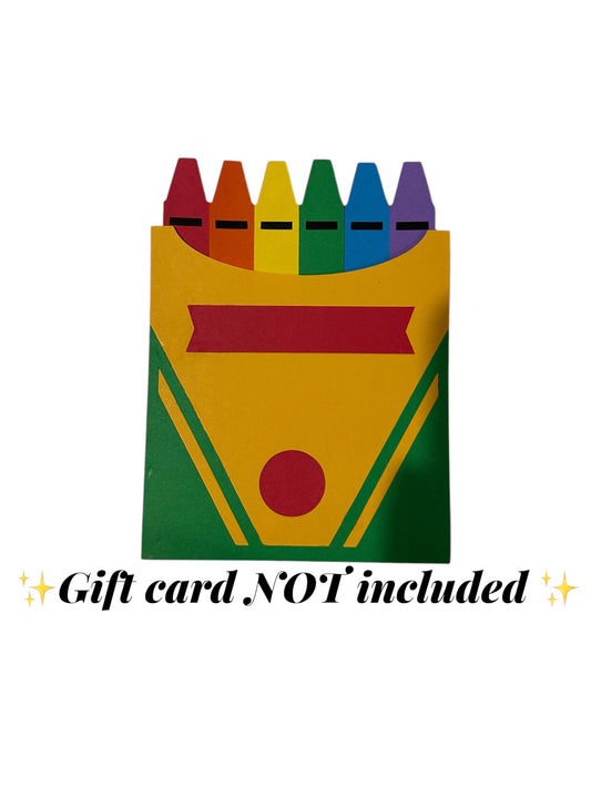 Crayons Gift Card Holder