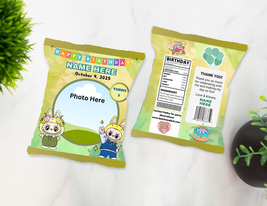 Labubu Green Chip Bags