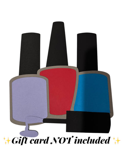 Nail Polish Gift Card Holder