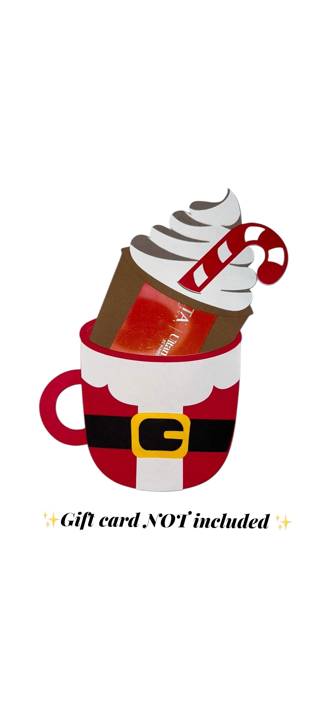 Santa's Hot Chocolate Gift Card Holder
